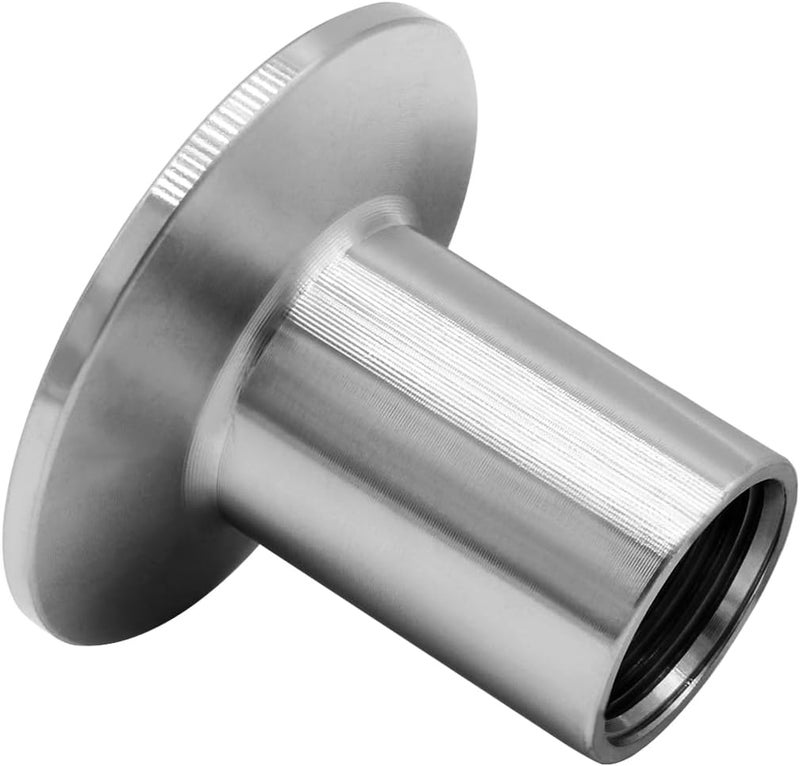 Fitvell Stainless Steel Sanitary Pipe Fitting 1/2" NPT Female Thread to 1.5" Tri Clamp 50.5mm Ferrule OD Sanitary Home Brew Adapter Connector (pack of 2) - Image 3